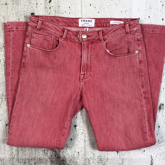 FRAME Le Color Crop Mini Boot-Cut Jeans - Picture 2 of 5